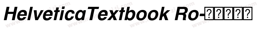 HelveticaTextbook Ro字体转换